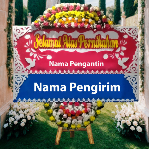 Wedding Classic Merah Biru BPW01000002a